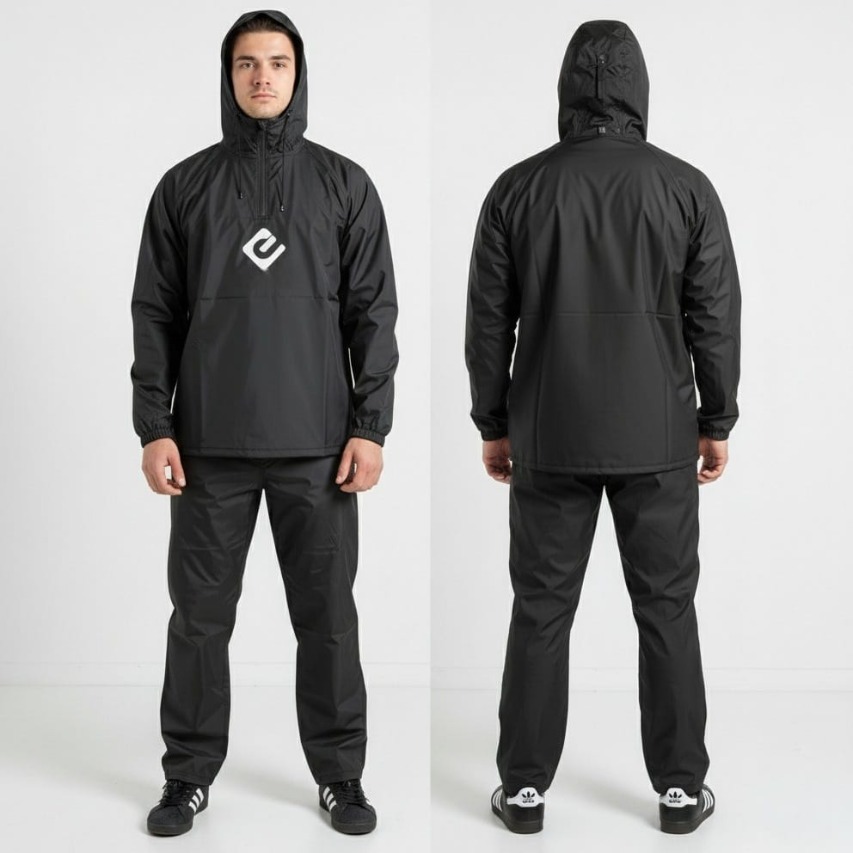 NEW Jas Hujan Hoodie Pria Wanita Anti Tembus Air