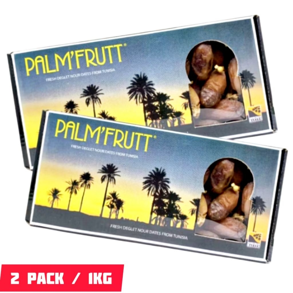 2 Box Kurma PalmFruit Tangkai Tunisia 1kg
