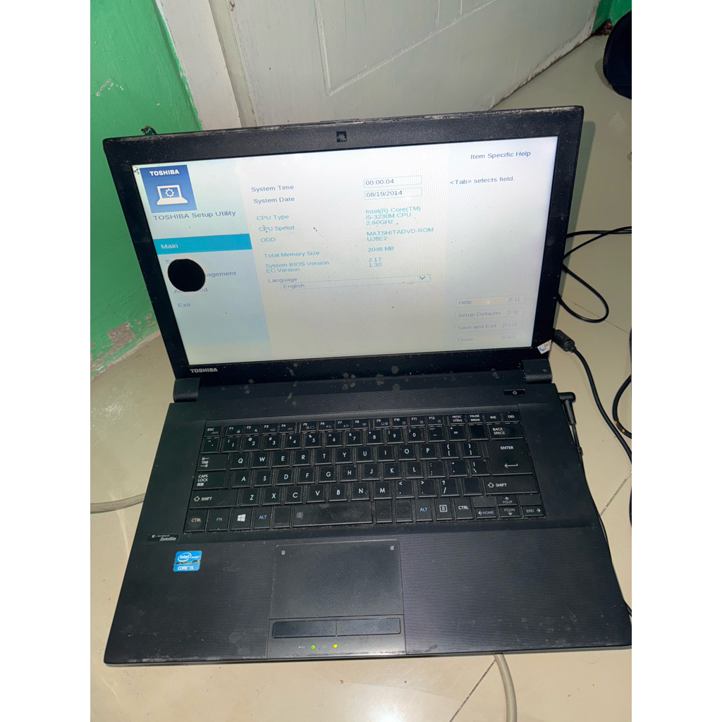 Toshiba dynabook B553/J core i5 gen3 mainbord normal garansi