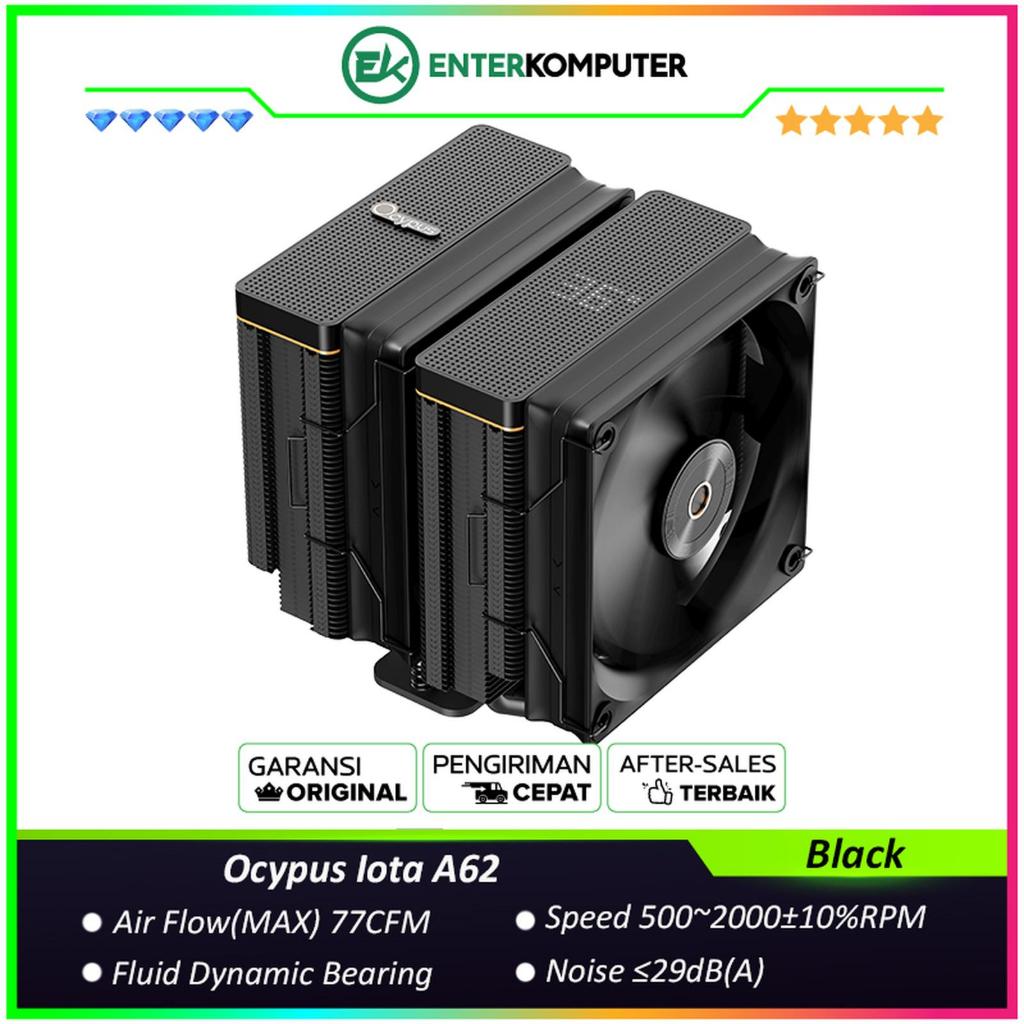 Ocypus Iota A62 Black Matrix Digital Display Dual Tower Air Cooler