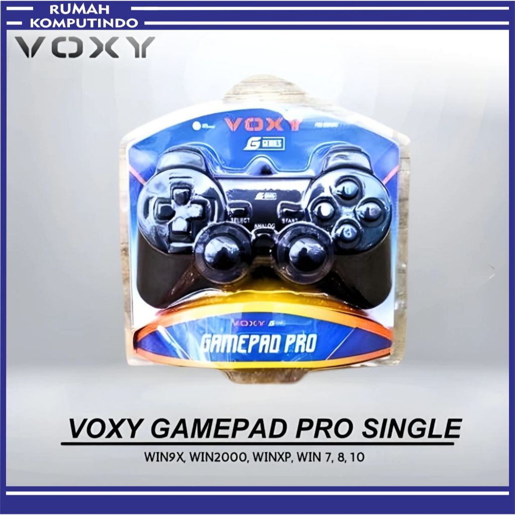 VOXY Gamepad Pro Single Kabel Baru Untuk Gaming Kompatibel PC Console Hitam