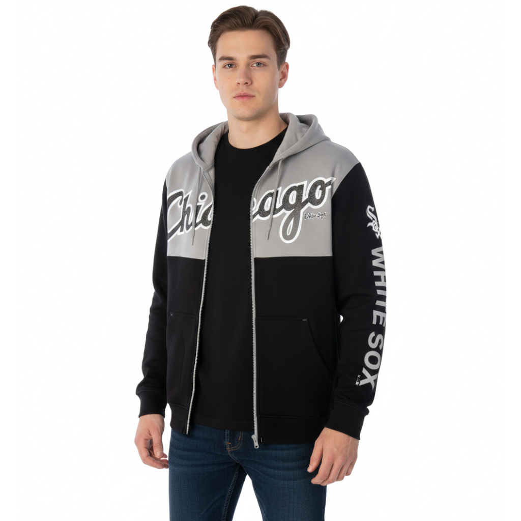 Jaket Fanatics MLB Chicago White Sox Hoodie Full zip Original