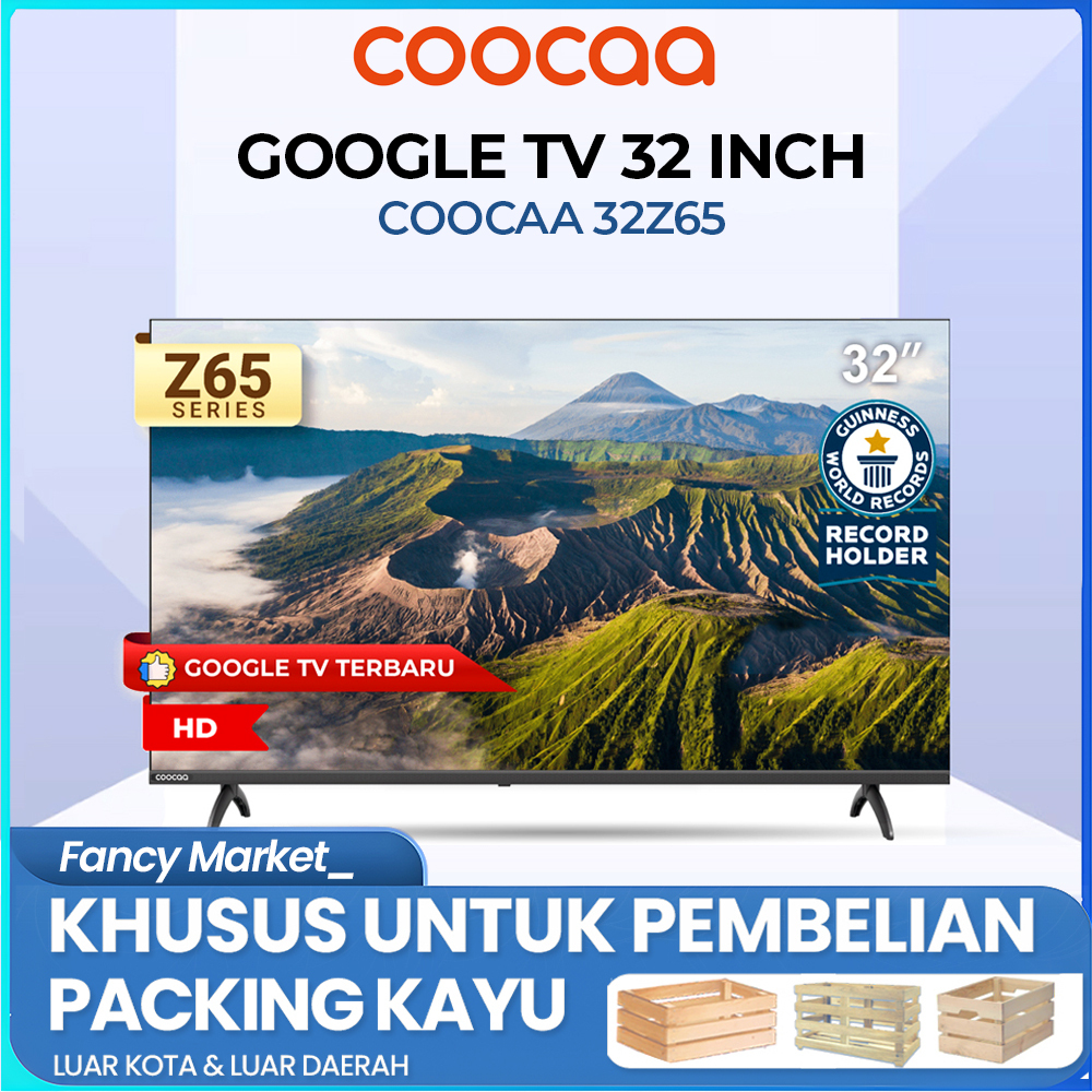 NEW GOOGLE TV COOCAA 32 inch 32Z65 NETFLIX YOUTUBE DIGITAL TV
