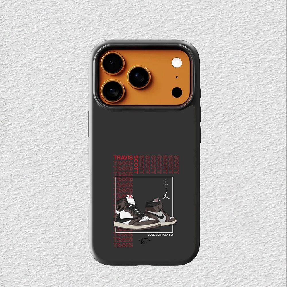 Case Hybrid Casing Softcase iphone 17 16 15 14 13 12 11 Pro Max Mini Plus X Xs Max XR Travis Scott S