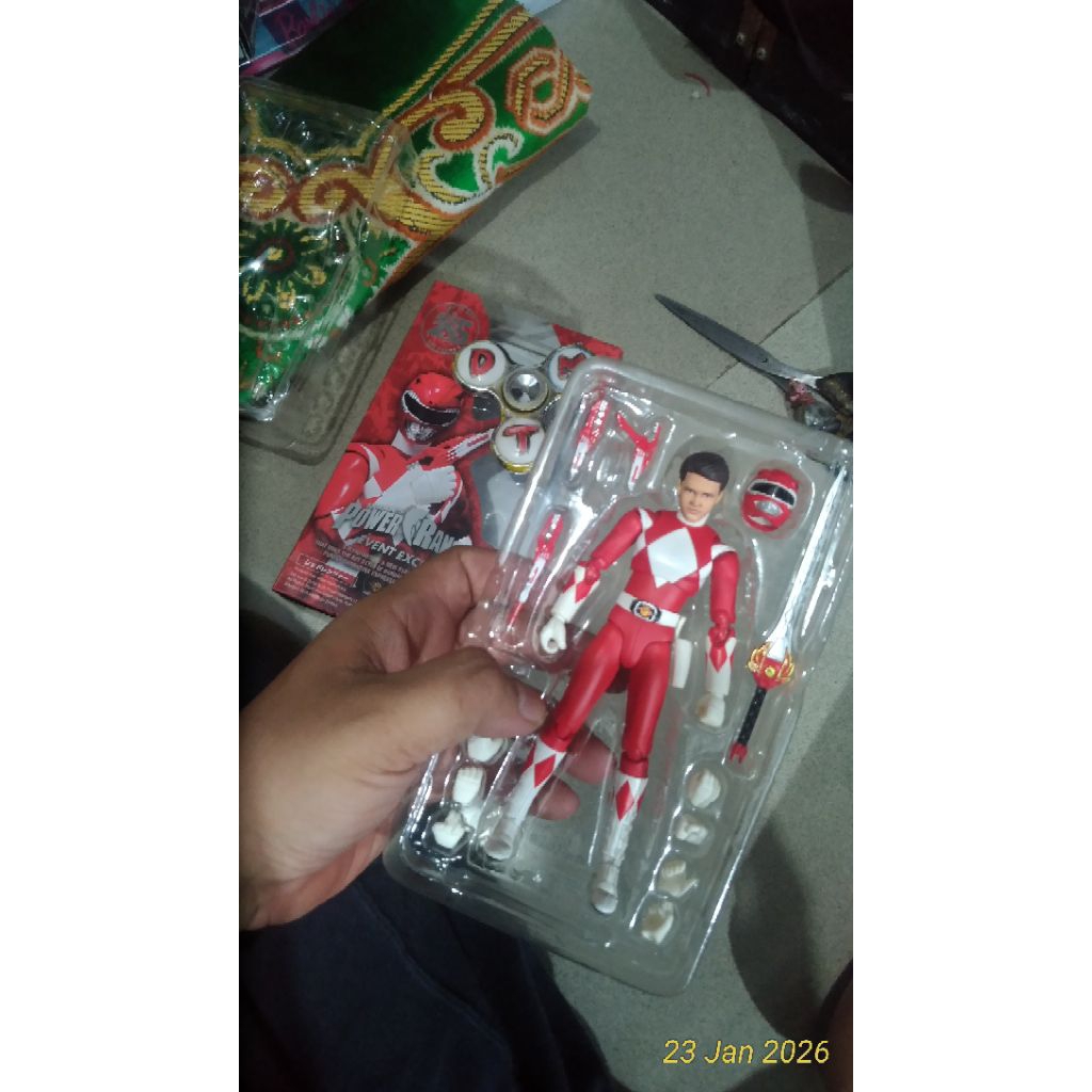 SHF Power Rangers Red _ BIB _ Acc Lengkap