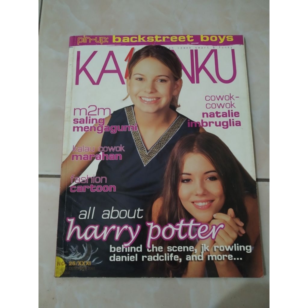 Majalah KAWANKU tahun 2001 cover M2M