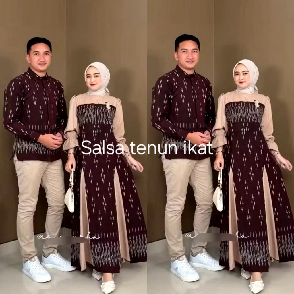 READY" BUSANA TENUN, BUSANA LEBARAN SET COUPLE PREMIUM