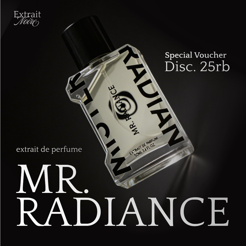 Mr. Radiance Extrait de Parfum Pria Indoor Outdoor – Extrait Noire by PVJ