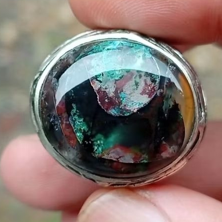 Batu akik asli Pancawarna Garut Ciangel