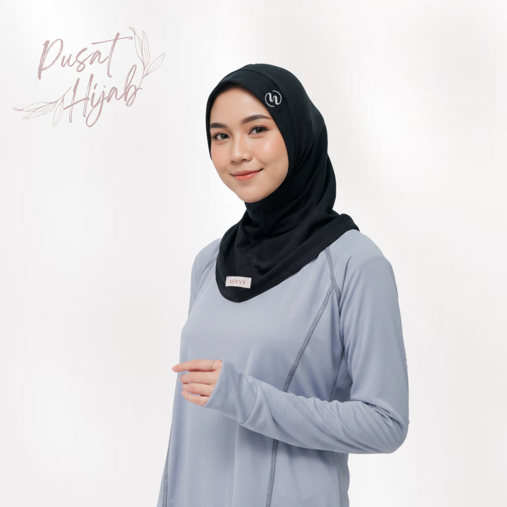 BISA COD - Rosea Hijab Sport Hivvy Dry Fit / Kerudung Olahraga Wanita Terbaru