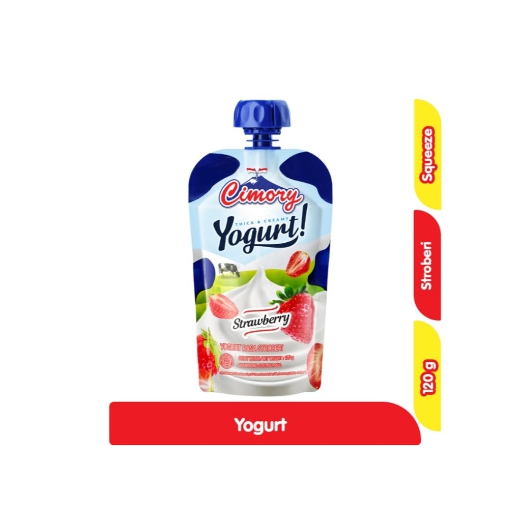 Cimory Yogurt Squeeze Strawberry 120 g