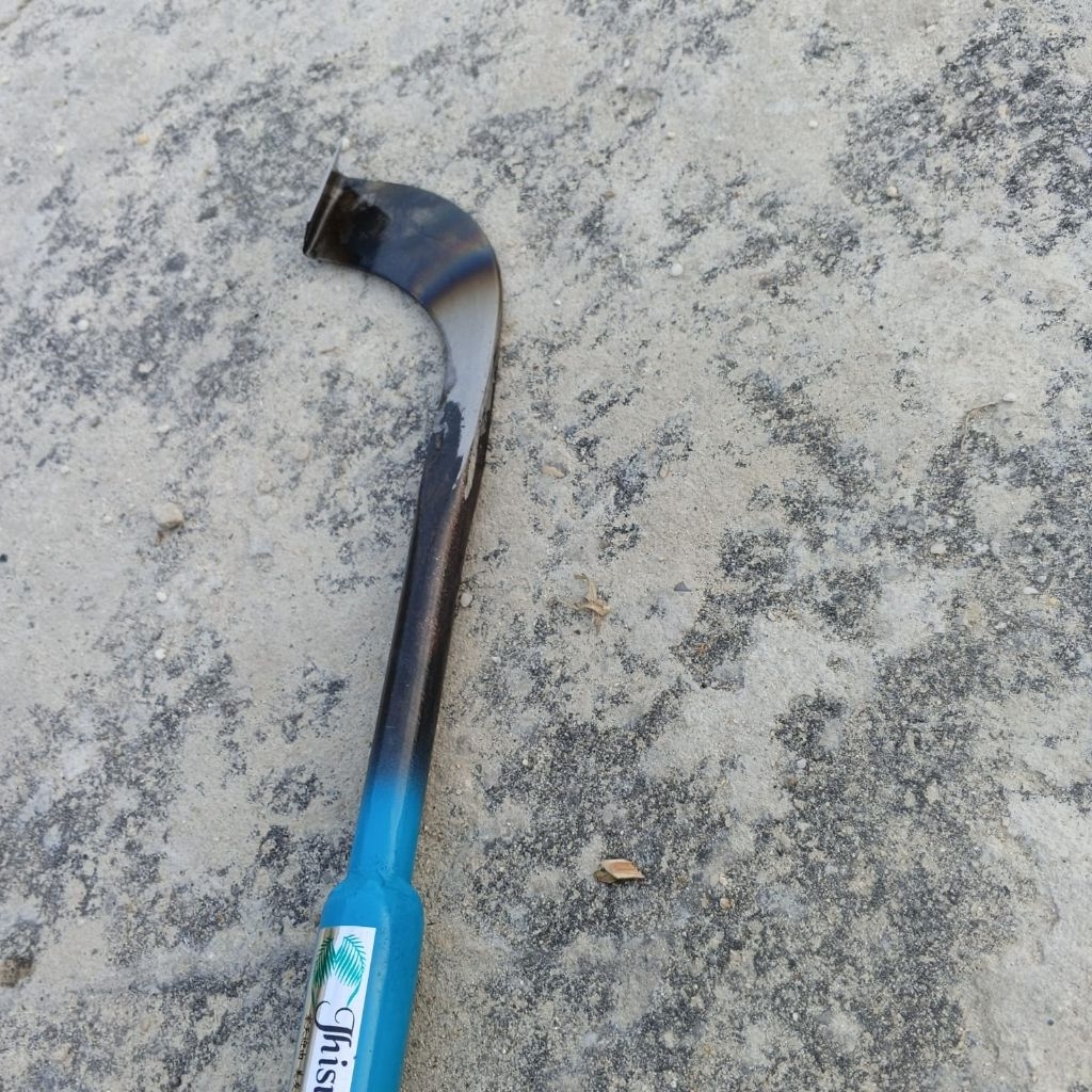 pisau sadap karet baja asli berkualitas alat berkebun