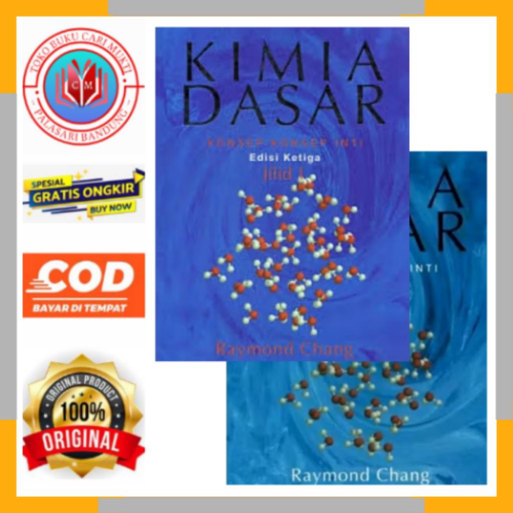 ERLANGGA BUKU KIMIA DASAR RAYMOND CHANG EDISI 3 JILID 1 DAN 2 BUKU ORIGINAL
