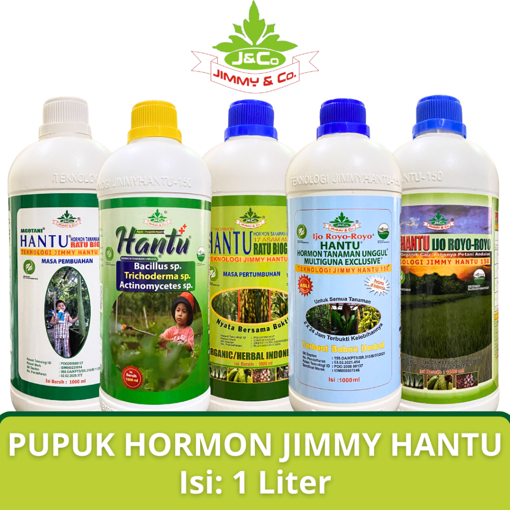 Pupuk Hormon JIMMY HANTU 1 Liter ZPT Ratu Biogen Multiguna Jagotani POC Ijo Royo Royo Trichoderma