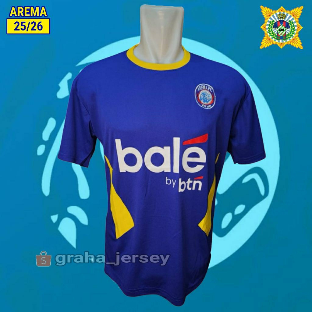 Jersey AREMA FC Home 2025 - 2026 BRI Super League BIRU Malang Terbaru Lokal
