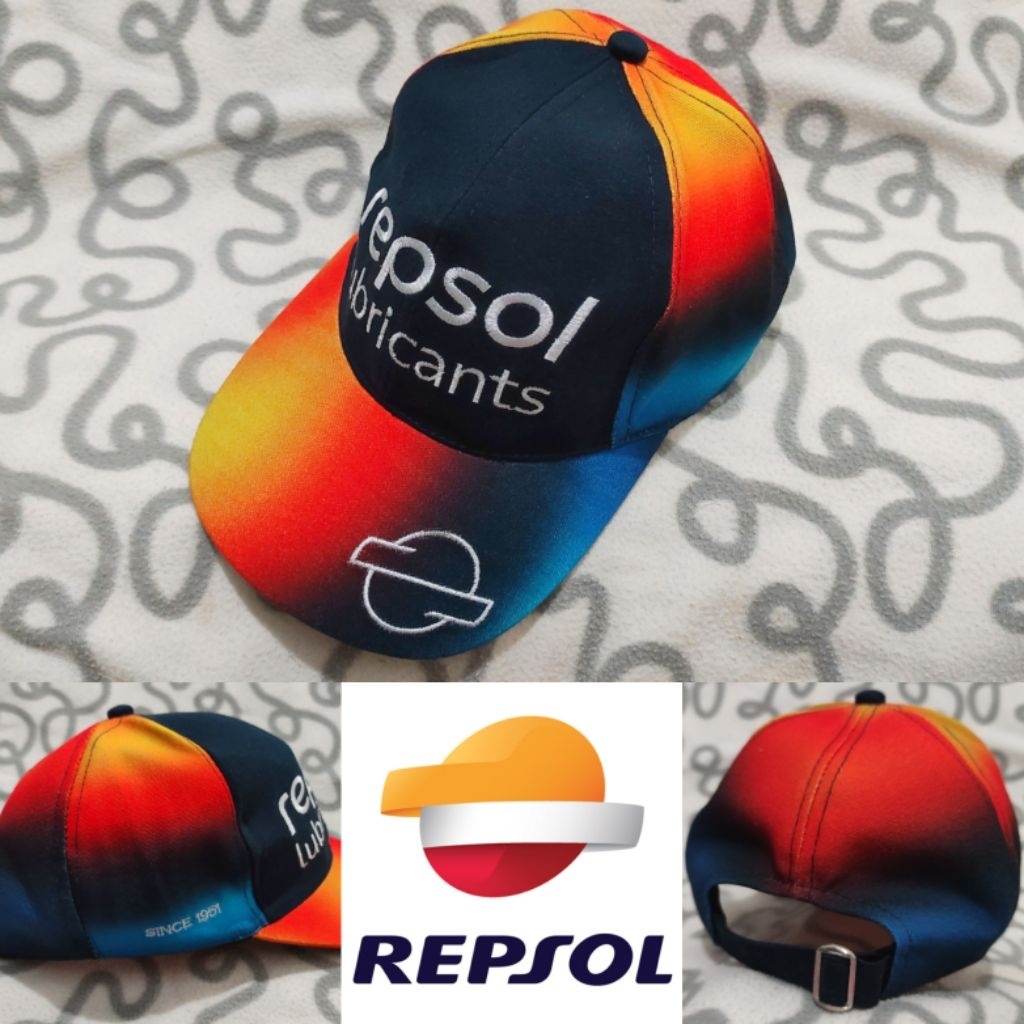 topi repsol honda HRC motor snapback bordir official merchandise