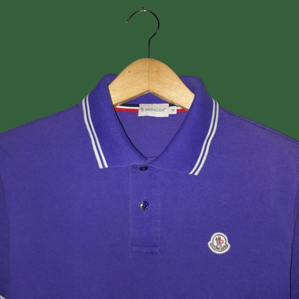 MONCLER Kaos Kerah Pria, Atasan Berkerah Pria