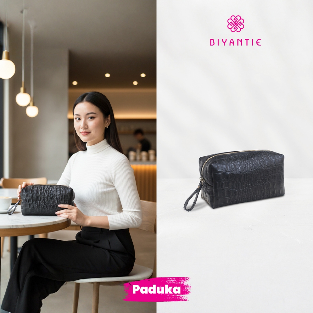Biyantie Paduka Pouch Exclusive Handcrafted Genuine Leather Clutch with Premium Finishing