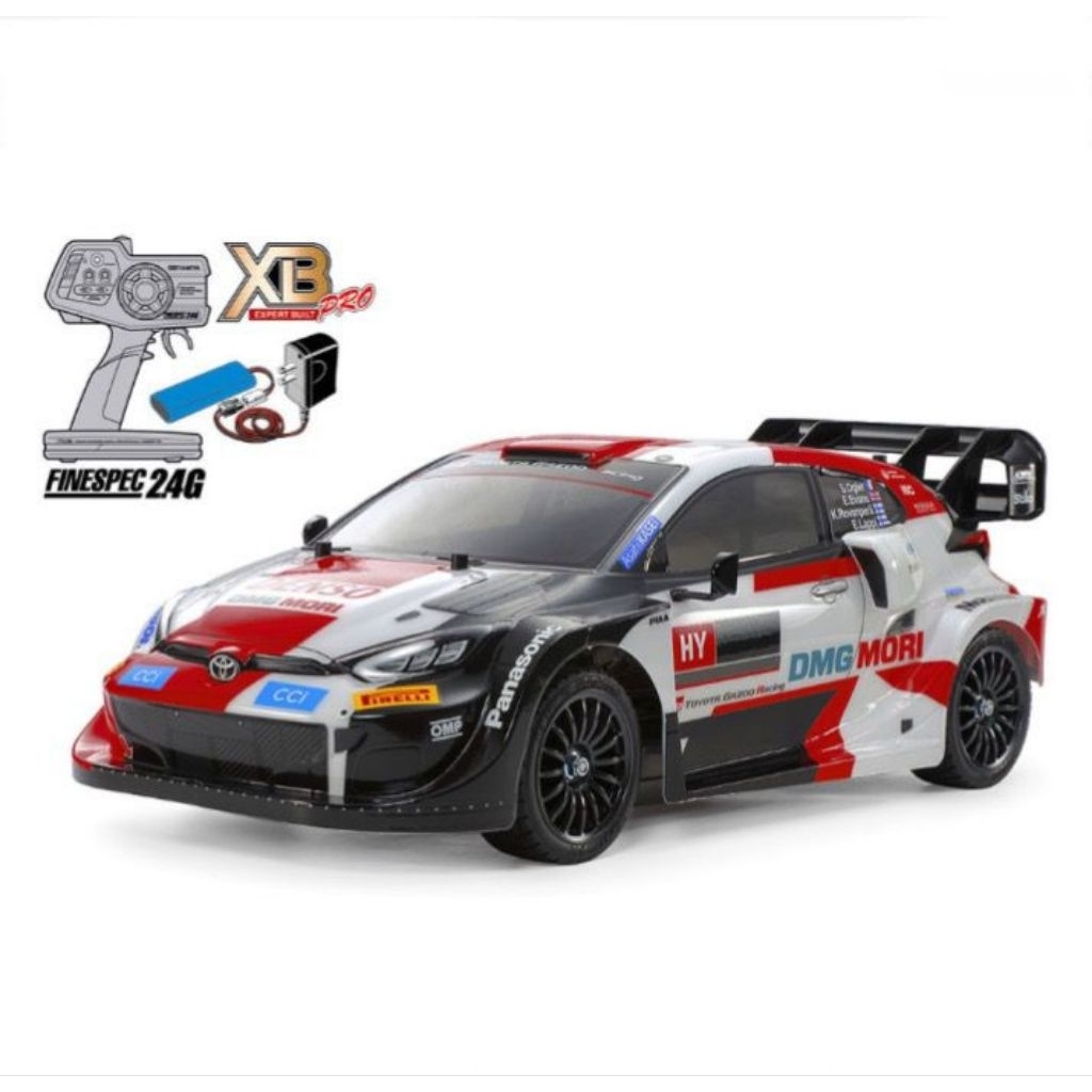 Tamiya 1/10 RC XB Toyota Gazoo Racing WRT/GR Yaris Rally 1 Hybrid (TT-02 Chassis) (RTR) - 57938