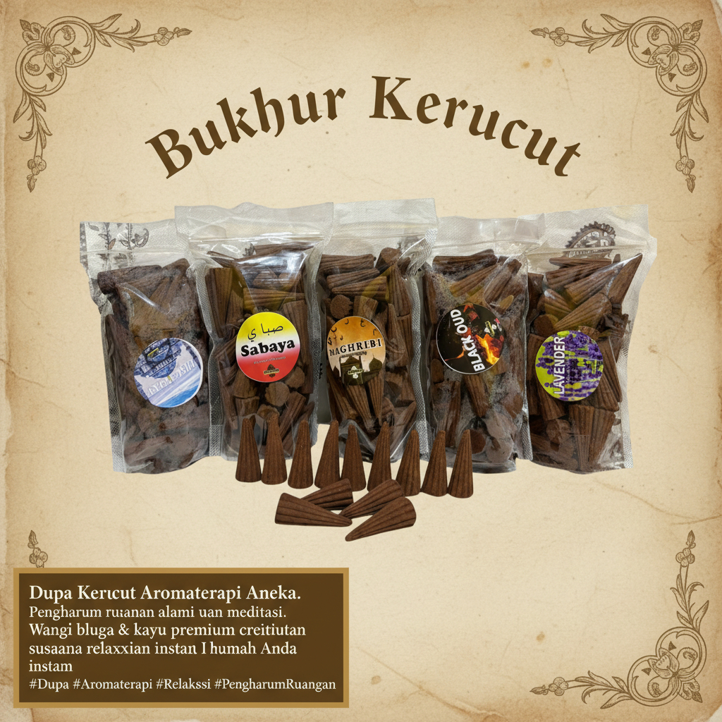 Buhur Kerucut Wangi Tahan Lama Buhur Kerucut Premium Arabian Style