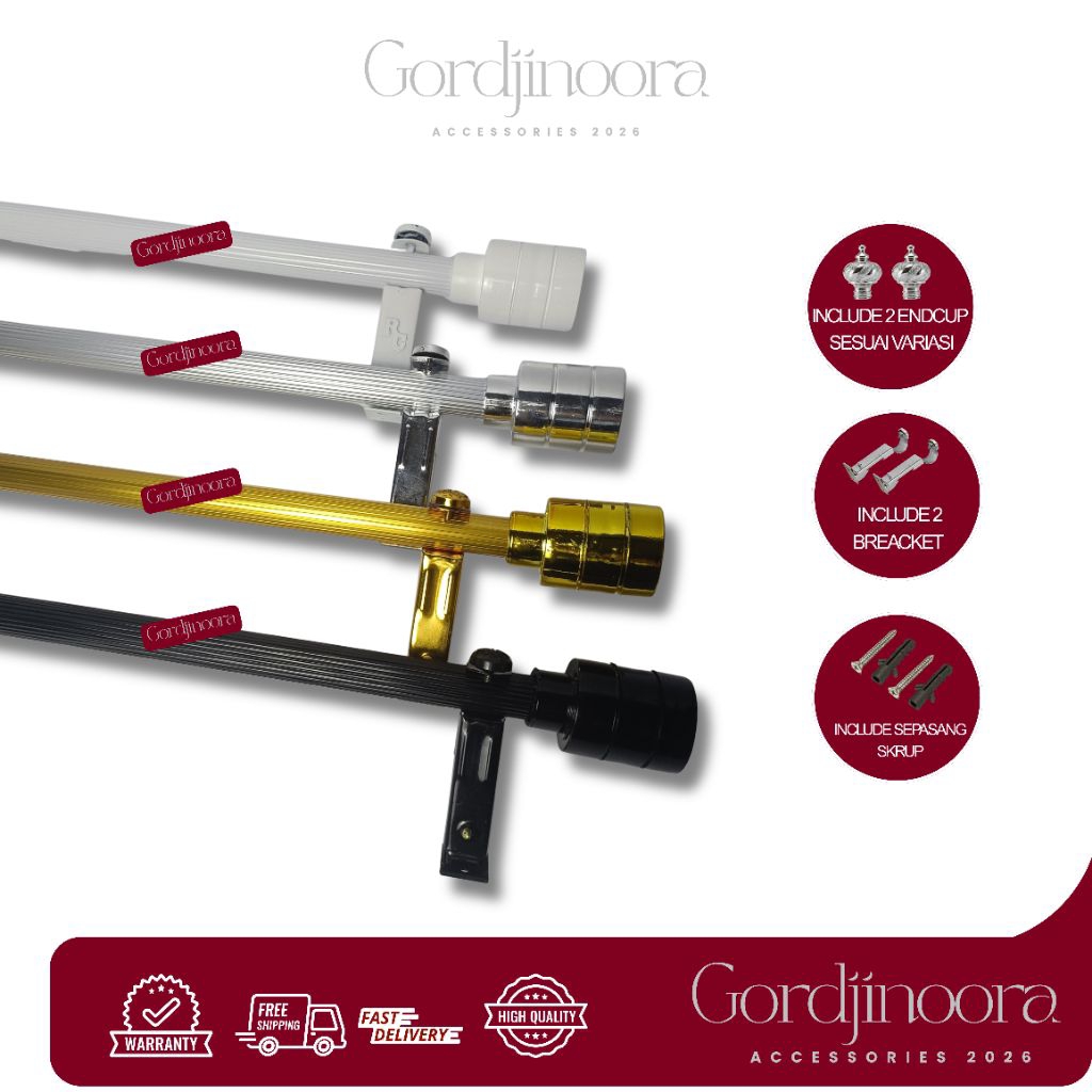 Gordjinora Batang Gorden Minimalis set lengkap