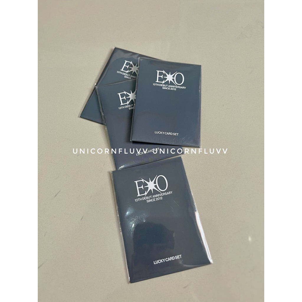 EXO LUCKY CARD SET 13th Debut Anniversary Photocard PC