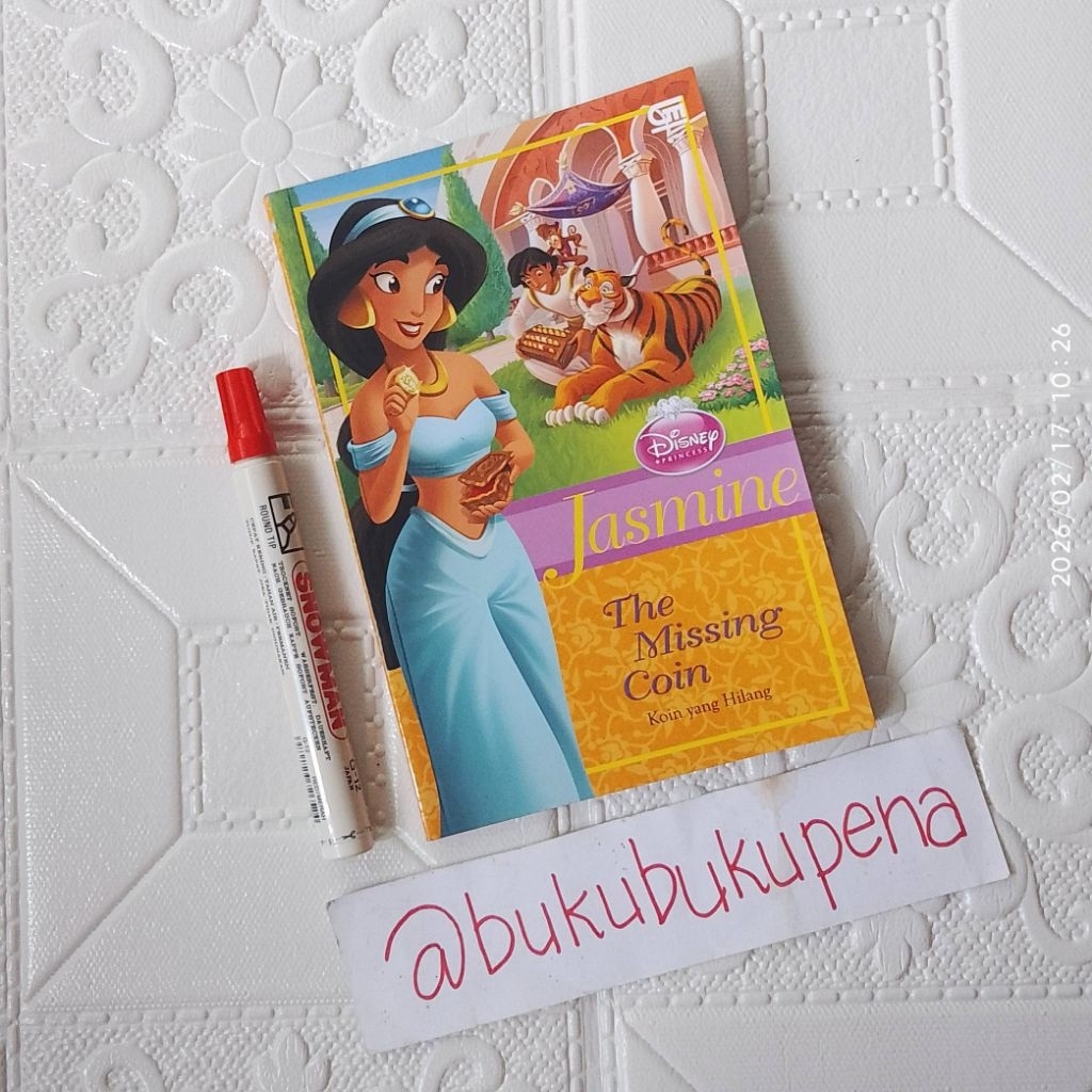 Disney Princess Jasmine THE MISSING COIN KOIN YANG HILANG Buku Cerita Second Preloved Bekas - Gramed