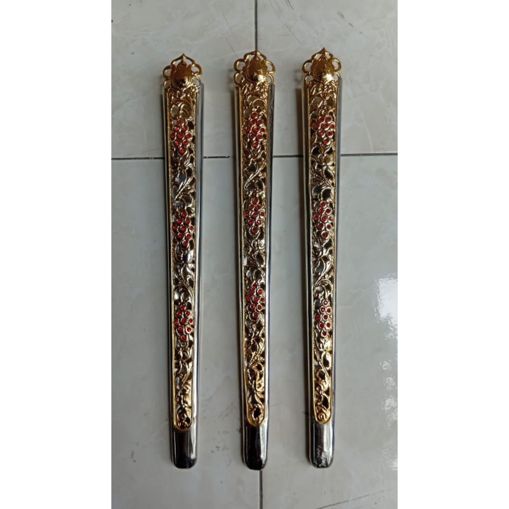 Pendok Topeng Motif Anggur Tebal 03 Slorok sepuh Emas