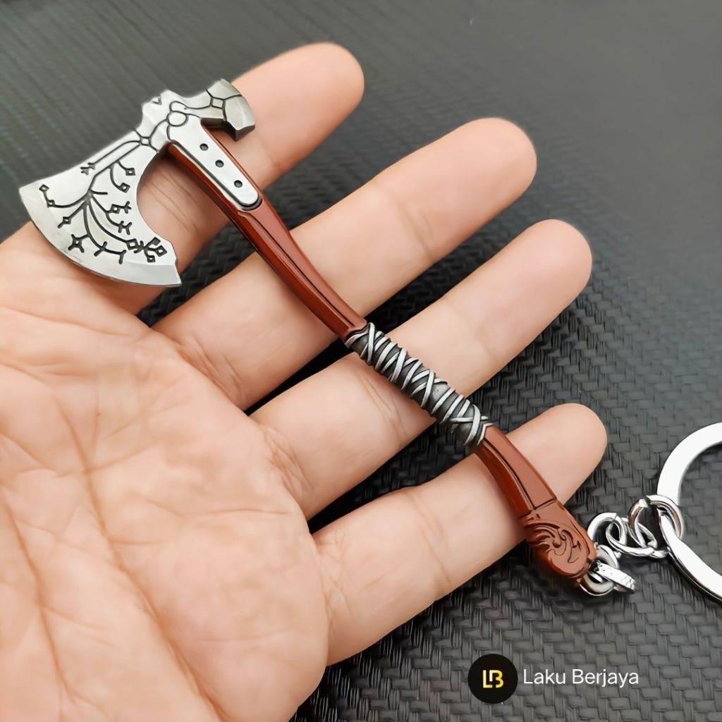 Kratos Leviathan Axe Keychain ( gantungan kunci ) God of War (2018)