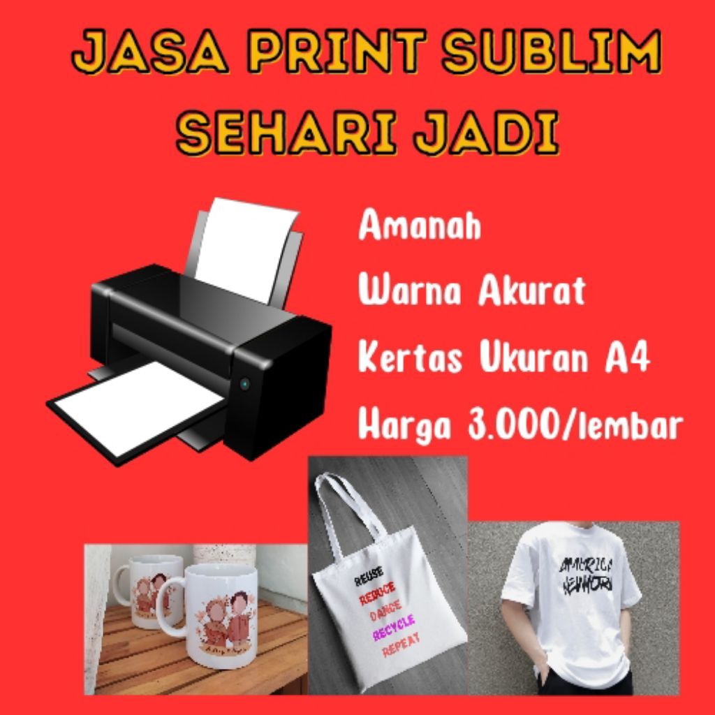 JASA PRINT KERTAS SUBLIM SEHARI JADI