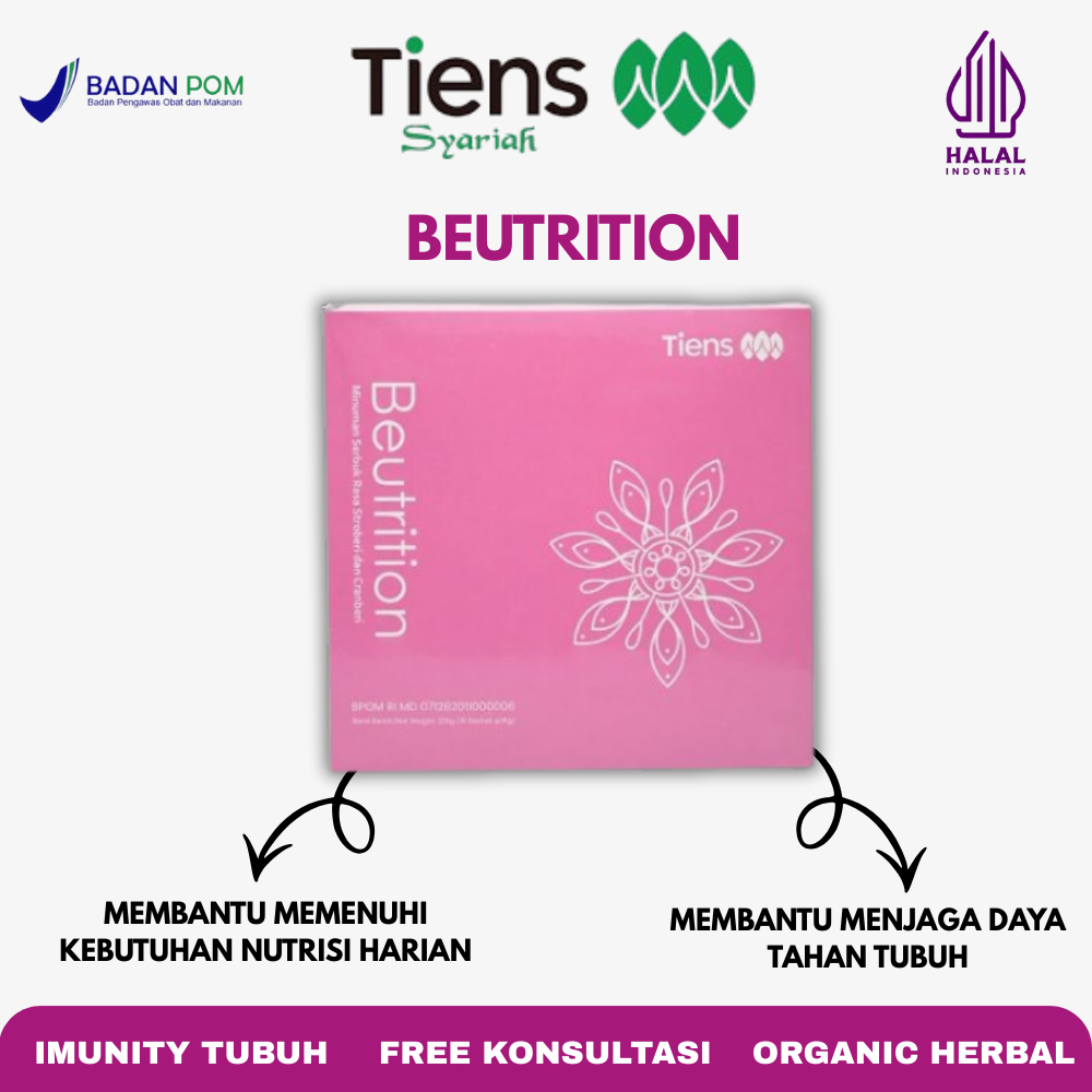 Beutrition Tiens | Minuman Collagen L-Glutatione Drink Beuty Pencerah Kulit Pemutih Badan Suplemen K