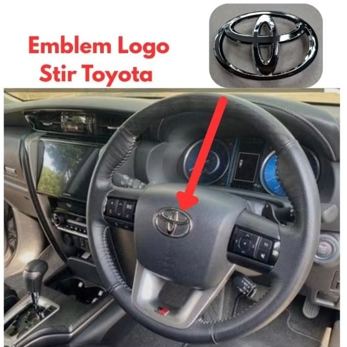 Logo stir Toyota ini kompatibel dengan berbagai tipe mobil Toyota, seperti Avanza, Innova, Rush, For