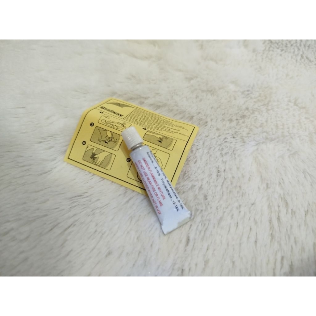 Lem penambal anti bocor - Lem penambal kolam renang karet/kasur angin/pelampung