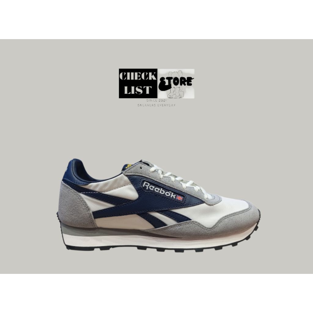 SEPATU REEBOK AZTEC II SNEAKERS ORIGINAL 100% (MENS) C00231046 WHITE/NAVY