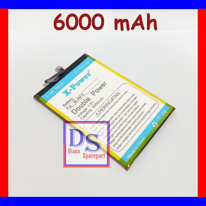 Baterai Infinix Note 7 X690 BL49FX Batu Battery Batre Tanam Double Power