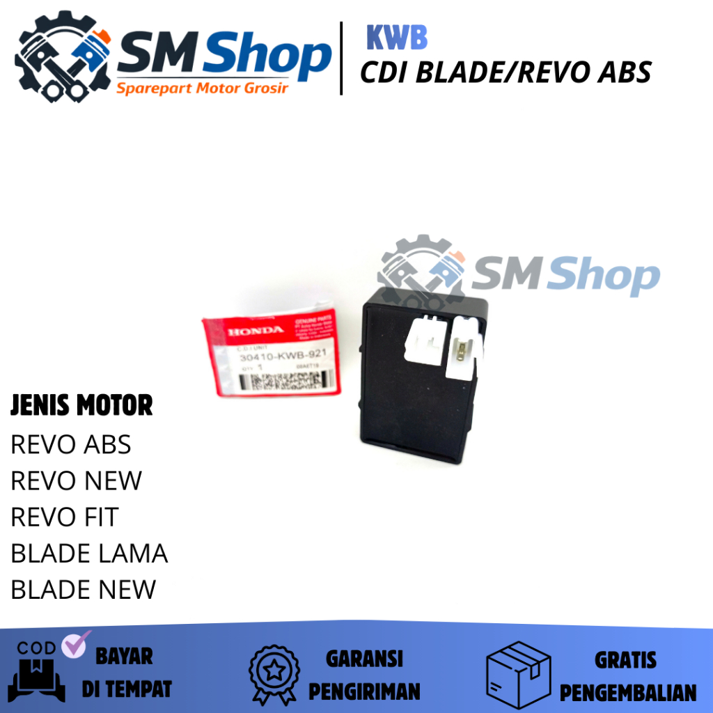 KWB CDI HONDA REVO ABS / CDI MOTOR MOTOR REVO NEW / CAPACITIVE DISCHARGE IGNITION BLADE / CDI AFTERM