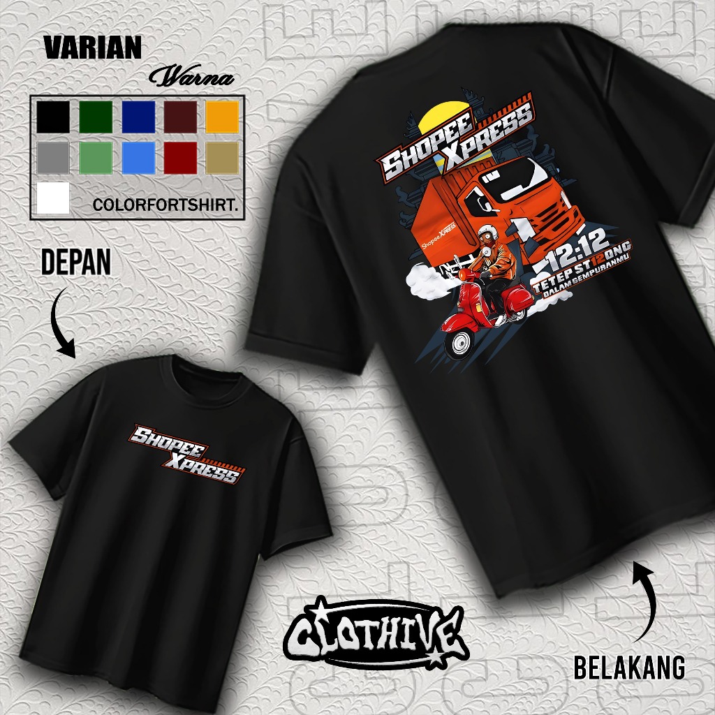 KAOS CLOTHIVE- KAOS TRUK SHOPEE XPRESS - BAJU SHOPEE XPRESS - KAOS PRIA WANITA TERBARU