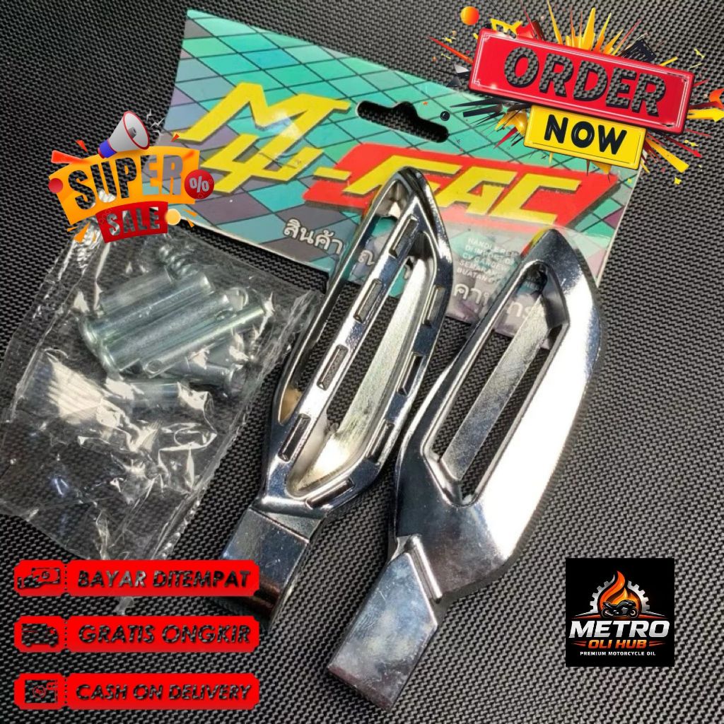 Footstep Step Pijakan Injekan Kaki Scoopy New K2F Satu Set Ori MUFAC PNP Vario 125 150 160 Beat Geni