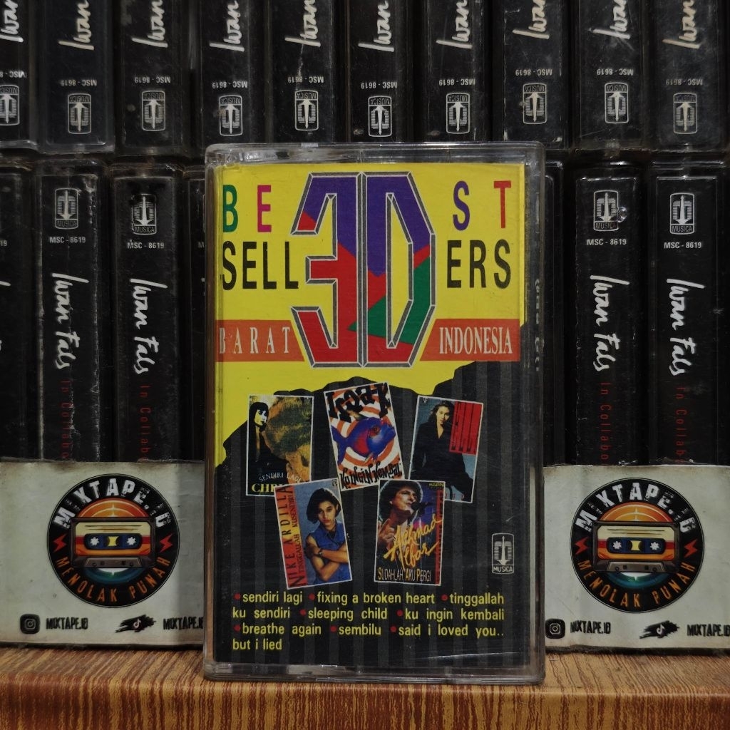 Kaset - 30 Best Sellers Barat - Indonesia - Kompilasi Indonesia - Kompilasi Barat - Kaset Pita - Rad