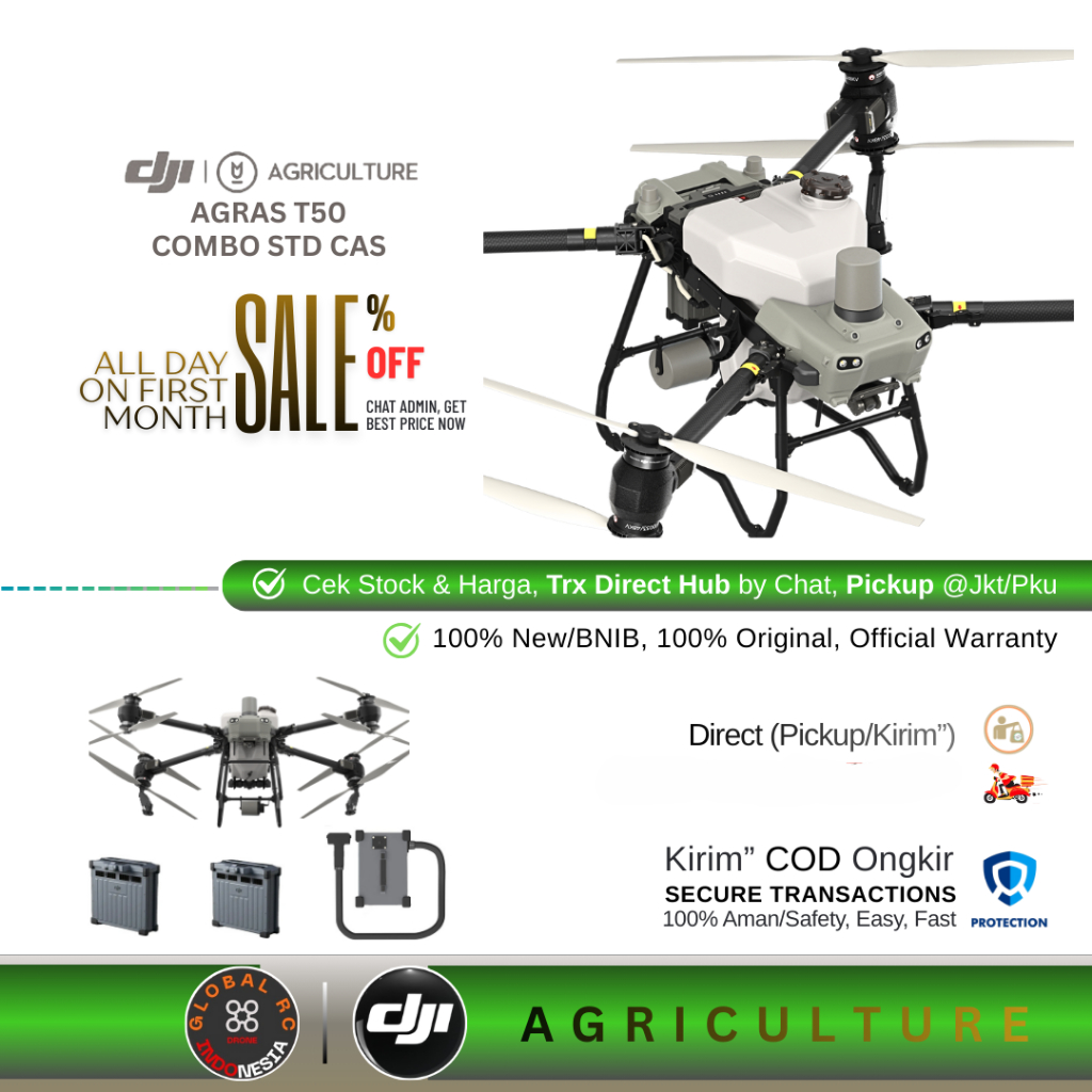 Dji Agras T50 Combo 2 Battery Standard Charger C10000 Drone Pertanian Semprot Hama