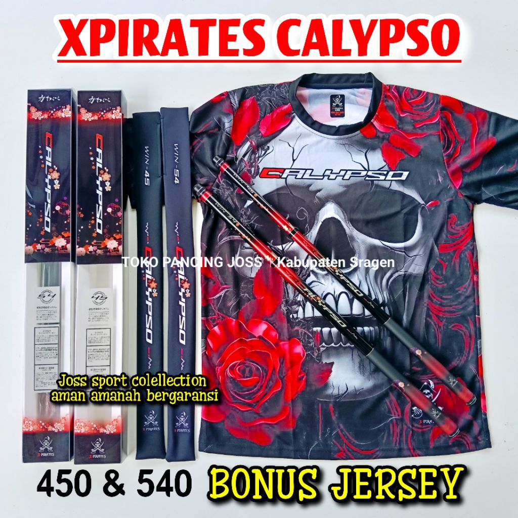 TEGEK CALYPSO XPIRATES 450 540 BONUS JERSEY Tegek kaku super ringan bahan carbon