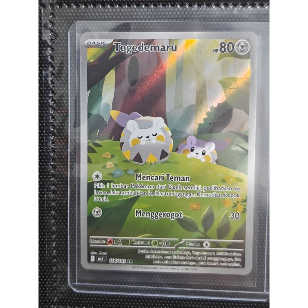 Kartu Pokemon Togedemaru AR Art Rare Original