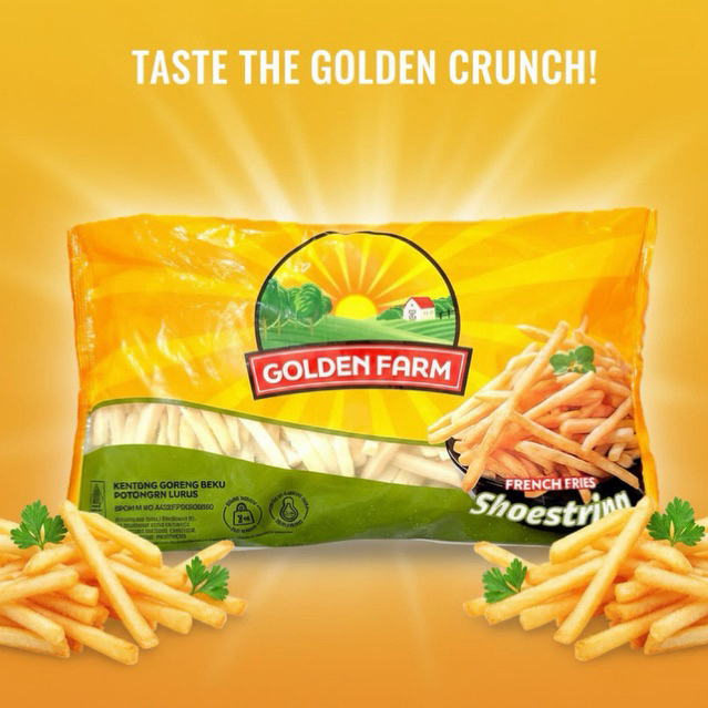 Kentang Goreng Lurus Golden Farm 1Kg