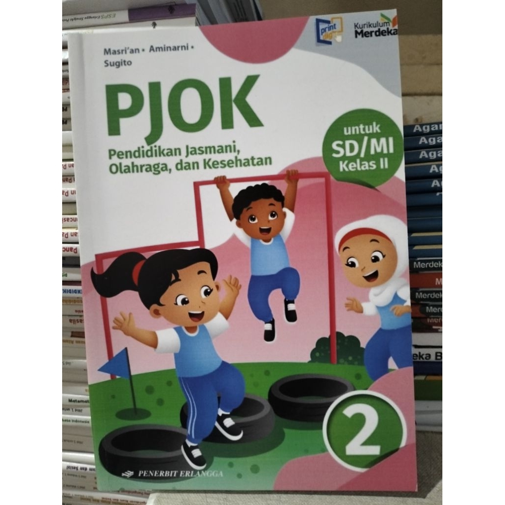 buku PJOK kelas 2 SD Erlangga