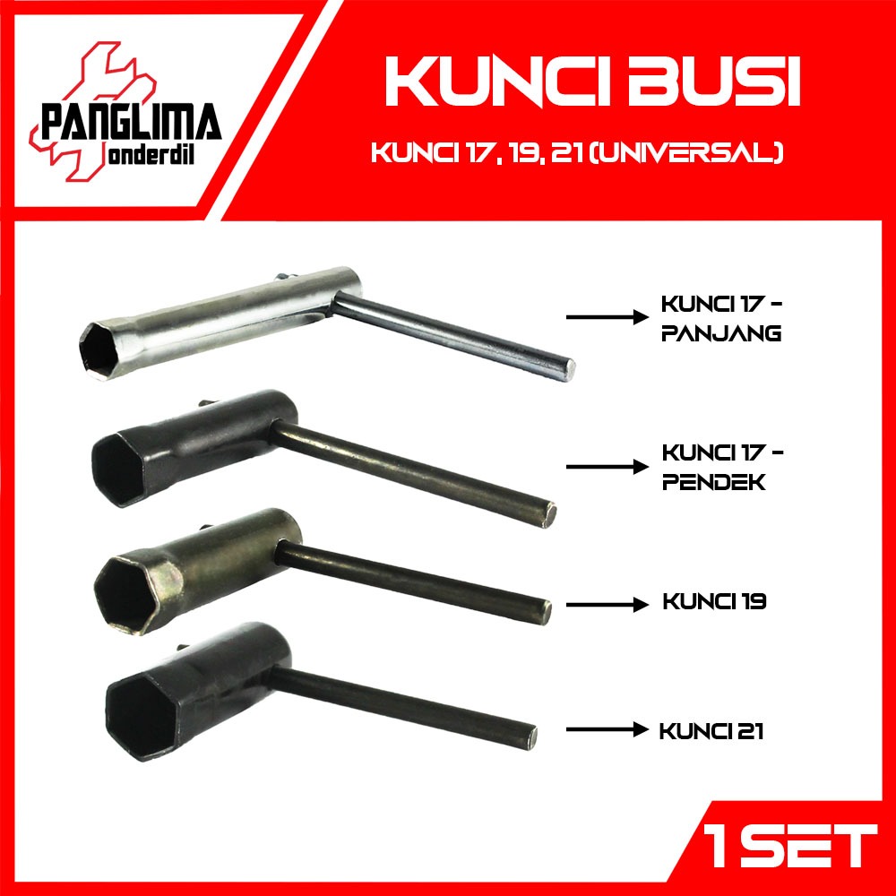 Panglima Onderdil Kunci Busi Universal Motor Bebek Matic Sport C70 Grand Satria FU Beat FI F1 Pop St