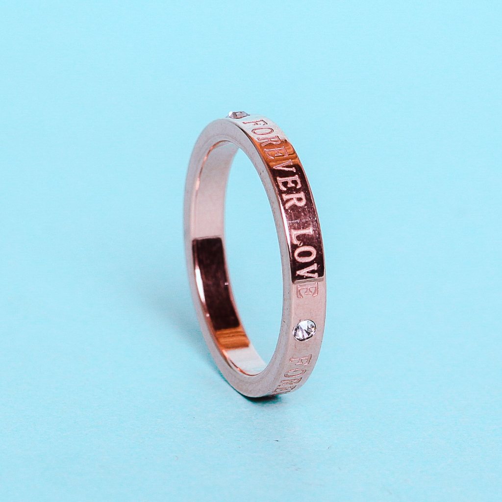 Eka Swasa x Sade Jewelry - Cincin Titanium Wanita Gold Plated 18k YCC19