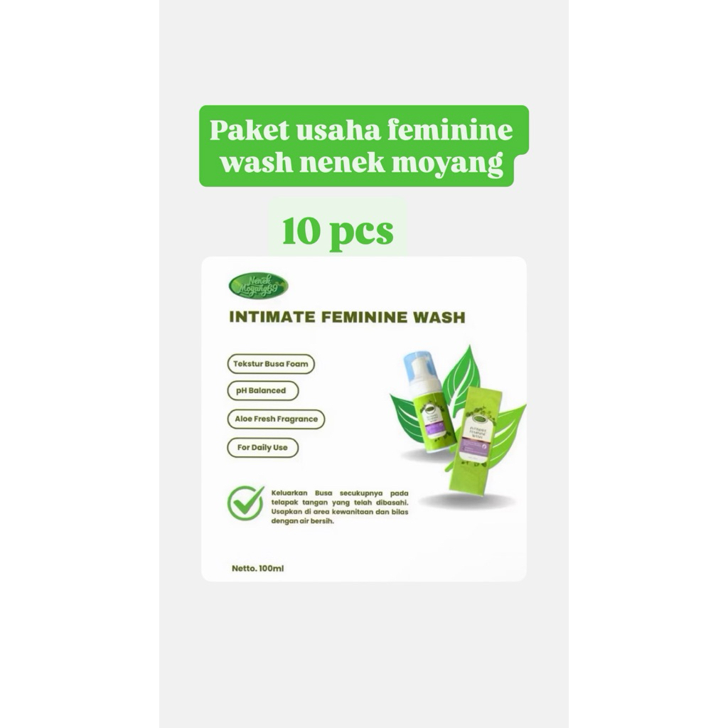 (10 pcs) paket usaha feminine wash nenek moyang 69 sabun kewanitaan