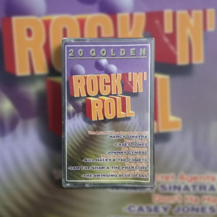 Kaset 20 Golden Rock N Roll (Cover Dalam Ada Coretan) / Casey Jones, Bill Haley, Nancy Sinatra dll