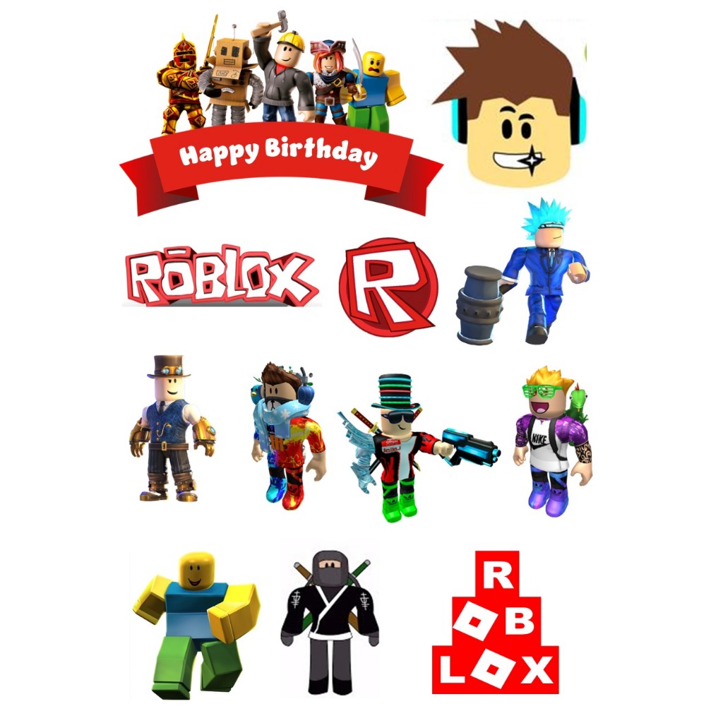 TOPPER Cake ROBLOX /Hiasan Kue ULTAH Anak