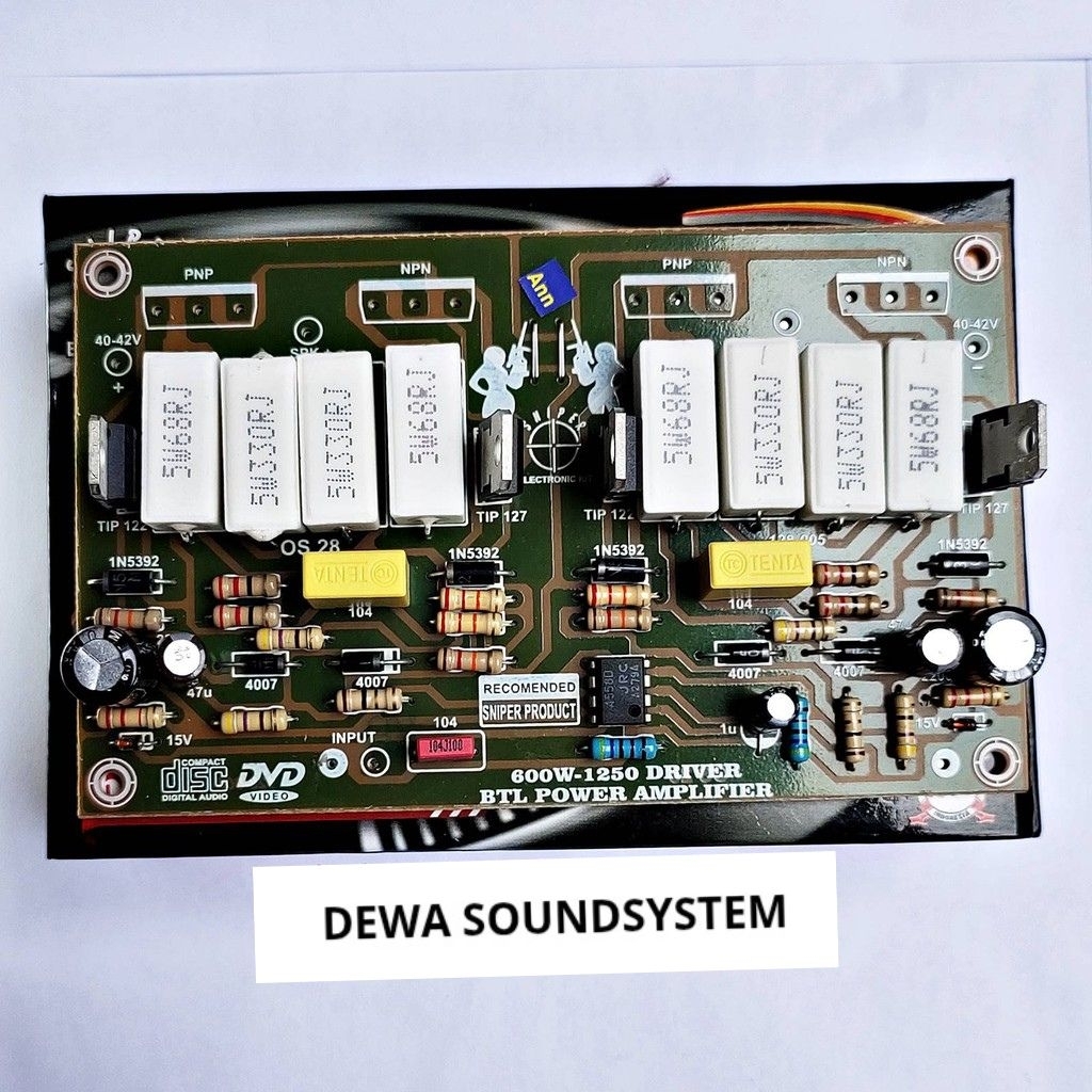 KIT DRIVER POWER BTL AMPLIFIER 600-1250WATT CAMPOS